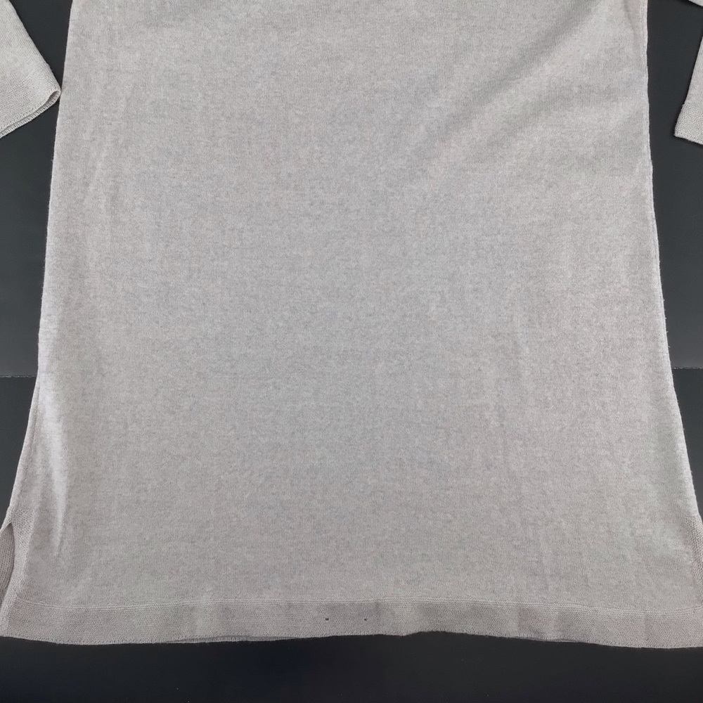 Eileen Fisher Oat Bateau Pullover Sweater Tunic 100% Merino Wool Size Medium - Picture 11 of 15
